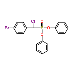 Diphenyl 4-bromo-alpha-chlorobenzylphosphonate Structure,189099-56-7Structure