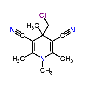 4-(Chloromethyl)-1,2,4,6-tetramethyl-pyridine-3,5-dicarbonitrile Structure,19168-84-4Structure