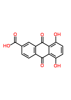 5,8-Dihydroxy-9,10-dioxo-anthracene-2-carboxylic acid Structure,19591-45-8Structure