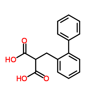 2-[(2-Phenylphenyl)methyl]propanedioic acid Structure,19853-18-0Structure