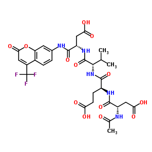 Ac-asp-glu-val-asp -7-amino-4-trrifluoromethylcoumarin Structure,201608-14-2Structure