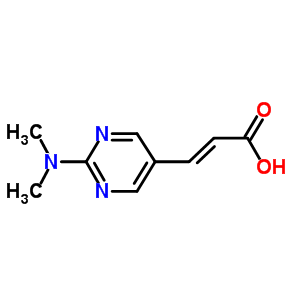 (2E)-3-[2-(dimethylamino)pyrimidin-5-yl]acrylic acid Structure,203505-82-2Structure