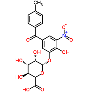 2-Hydroxy-5-(4-methylbenzoyl)-3-nitrophenyl (5xi)-beta-d-lyxo-hexopyranosiduronic acid Structure,204853-33-8Structure