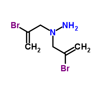 1,1-Bis(2-bromoprop-2-enyl)hydrazine Structure,20570-15-4Structure