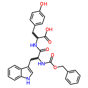 3-(4-Hydroxyphenyl)-2-[[3-(1h-indol-3-yl)-2-phenylmethoxycarbonylamino-propanoyl]amino]propanoic acid Structure,20762-34-9Structure