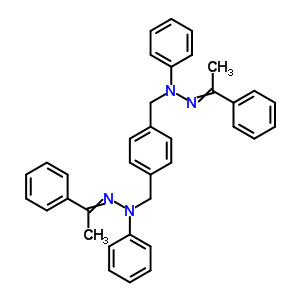 N-(1-苯基亞乙基氨基)-n-[[4-[[苯基-(1-苯基亞乙基氨基)氨基]甲基]苯基]甲基]苯胺結(jié)構(gòu)式_21136-77-6結(jié)構(gòu)式