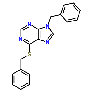 9-Benzyl-6-benzylsulfanyl-purine Structure,21186-46-9Structure