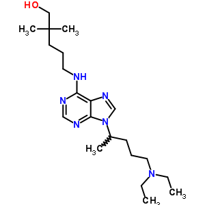 5-[[9-(5-Diethylaminopentan-2-yl)purin-6-yl]amino]-2,2-dimethyl-pentan-1-ol Structure,21267-90-3Structure