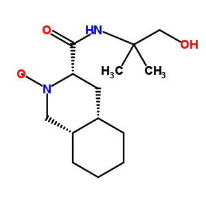 (3S,4as,8as)-2-羰基芐氧基-十氫-n-(2-羥基-1,1-二甲基乙基)-3-異喹啉羧酰胺結(jié)構(gòu)式_213135-53-6結(jié)構(gòu)式