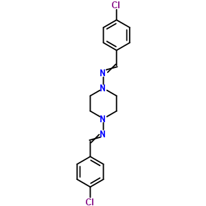 1-(4-Chlorophenyl)-n-[4-[(4-chlorophenyl)methylideneamino]piperazin-1-yl]methanimine Structure,21323-00-2Structure