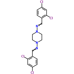 1-(2,4-Dichlorophenyl)-n-[4-[(2,4-dichlorophenyl)methylideneamino]piperazin-1-yl]methanimine Structure,21323-01-3Structure