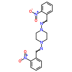 1-(2-Nitrophenyl)-n-[4-[(2-nitrophenyl)methylideneamino]piperazin-1-yl]methanimine Structure,21323-04-6Structure