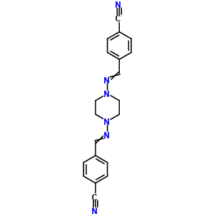 4-[[4-[(4-Cyanophenyl)methylideneamino]piperazin-1-yl]iminomethyl]benzonitrile Structure,21323-14-8Structure