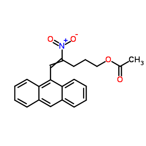 4-Penten-1-ol,5-(9-anthracenyl)-4-nitro-, 1-acetate Structure,21461-27-8Structure