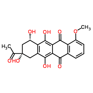 柔紅酮結(jié)構(gòu)式_21794-55-8結(jié)構(gòu)式