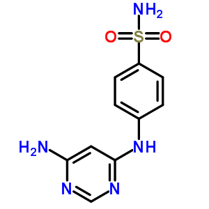 4-[(6-Aminopyrimidin-4-yl)amino]benzenesulfonamide Structure,21886-12-4Structure