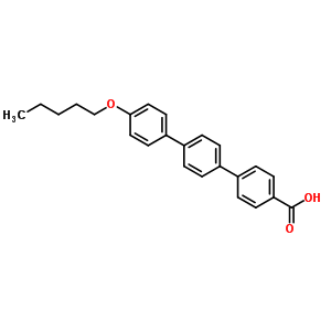 [1,1’:4’,1’’-Terphenyl]-4-carboxylic acid, 4’’-(pentyloxy)- Structure,220115-71-9Structure