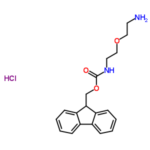 (9H-fluoren-9-yl)methyl (2-(2-aminoethoxy)ethyl)carbamate hydrochloride Structure,221352-88-1Structure