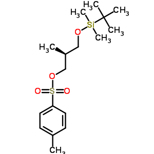 (2S)-3-{[叔-丁基(二甲基)硅烷基]氧基}-2-甲基丙烷-1-基對(duì)甲苯磺酸鹽結(jié)構(gòu)式_222539-29-9結(jié)構(gòu)式