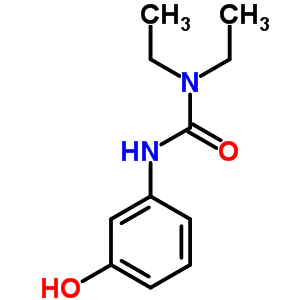 N,N-二乙基-N-(3-羥基苯基)-脲結(jié)構(gòu)式_23159-76-4結(jié)構(gòu)式