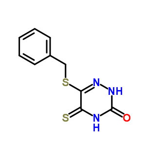 1,2,4-Triazin-3(2h)-one,4,5-dihydro-6-[(phenylmethyl)thio]-5-thioxo- Structure,23449-16-3Structure