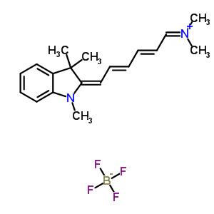 2-[(1E,3E,5E)-6-(二甲基氨基)-1,3,5-己三烯基]-1,3,3-三甲基-3H-吲哚四氟硼酸鹽結(jié)構(gòu)式_235781-92-7結(jié)構(gòu)式