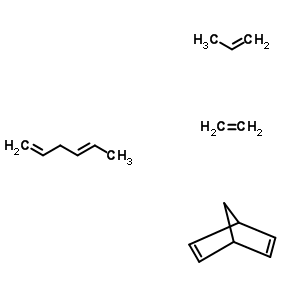 Bicyclo[2.2.1]hepta-2,5-diene, polymer with ethene, 1,4-hexadiene and 1-propene Structure,25190-87-8Structure