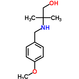 2-(((4-Methoxyphenyl)methyl)amino)-2-methylpropanol Structure,25452-29-3Structure