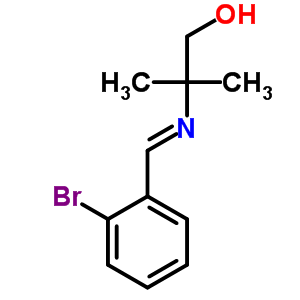 1-Propanol,2-[[(2-bromophenyl)methylene]amino]-2-methyl- Structure,25457-98-1Structure