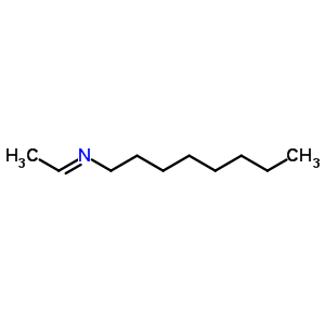 1-Octanamine,n-ethylidene- Structure,25543-30-0Structure