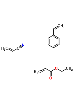 Ethyl prop-2-enoate, prop-2-enenitrile, styrene polymer Structure,25749-60-4Structure