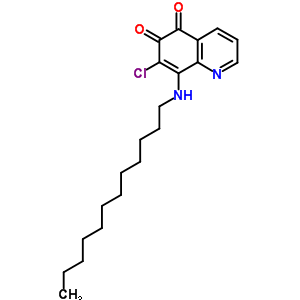 5,6-Quinolinedione,7-chloro-8-(dodecylamino)- Structure,25943-50-4Structure