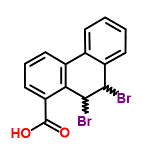 1-Phenanthrenecarboxylicacid, 9,10-dibromo-9,10-dihydro- Structure,26687-68-3Structure