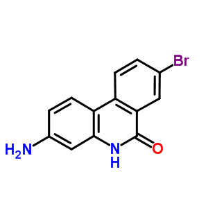 6(5H)-phenanthridinone,3-amino-8-bromo- Structure,26844-82-6Structure