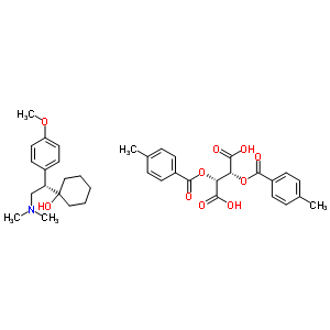 S-venlafaxine-di-p-toluoyl-l-tartrate salt Structure,272788-02-0Structure