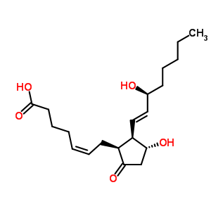8-異前列腺素 E2結(jié)構(gòu)式_27415-25-4結(jié)構(gòu)式