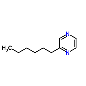 2-己基吡嗪結(jié)構(gòu)式_28217-91-6結(jié)構(gòu)式