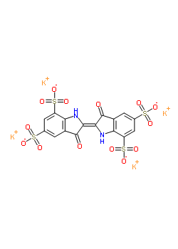 Indigotetrasulfonate tetrapotassium salt hydrate Structure,28699-96-9Structure