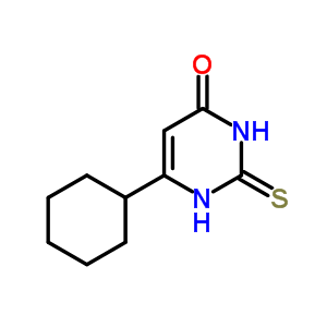 4(1H)-pyrimidinone,6-cyclohexyl-2,3-dihydro-2-thioxo- Structure,28811-81-6Structure