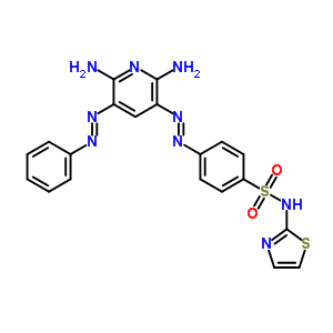 4-[2-[2,6-二氨基-5-(2-苯基二氮雜烯)-3-吡啶]二氮雜烯]-n-2-噻唑-苯磺酰胺結構式_29817-76-3結構式