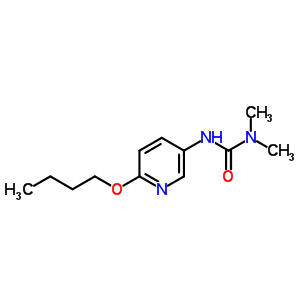 N-(6-丁氧基-3-吡啶)-N,N-二甲基脲結(jié)構(gòu)式_30180-75-7結(jié)構(gòu)式