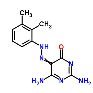 4(3H)-pyrimidinone,2,6-diamino-5-[2-(2,3-dimethylphenyl)diazenyl]- Structure,30188-97-7Structure