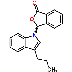 1(3H)-isobenzofuranone,3-(3-propyl-1h-indol-1-yl)- Structure,30683-28-4Structure