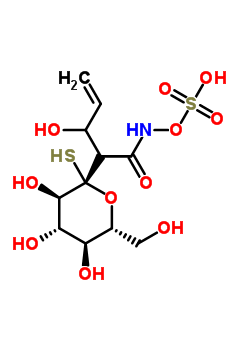 1-C-{(2r)-3-hydroxy-1-oxo-1-[(sulfooxy)amino]-4-penten-2-yl}-1-thio-beta-d-glucopyranose Structure,31362-92-2Structure