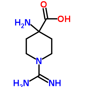 4-Amino-1-carbamimidoyl-4-piperidinecarboxylic acid Structure,31364-50-8Structure