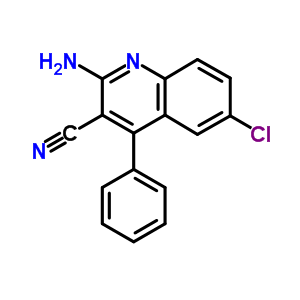 2-Amino-3-cyano-4-phenyl-6-chloroquinoline Structure,31407-27-9Structure