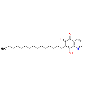 6-羥基-7-十五基-5,8-喹啉二酮結(jié)構(gòu)式_31509-62-3結(jié)構(gòu)式