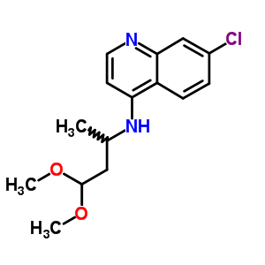 7-氯-n-(3,3-二甲氧基-1-甲基丙基)-4-喹啉胺結構式_31510-29-9結構式