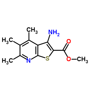 Methyl 3-amino-4,5,6-trimethylthieno[2,3-b]pyridine-2-carboxylate Structure,319491-25-3Structure