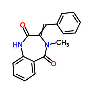 4-Methyl-3-(phenylmethylidene)-1h-1,4-benzodiazepine-2,5-dione Structure,31965-37-4Structure